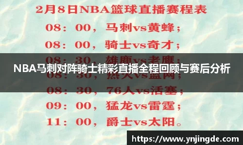 NBA马刺对阵骑士精彩直播全程回顾与赛后分析