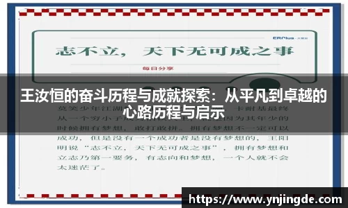 王汝恒的奋斗历程与成就探索：从平凡到卓越的心路历程与启示